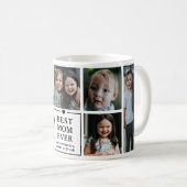 Mug Meilleure Maman Actuelle Collage de 7 Photos & Nom (Devant droit)