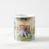Mug Meilleure Maman Aqua Blue Mothers Day Photo Collag (Centre)