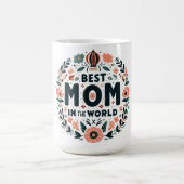 Mug Meilleure maman au monde - Fleur de fer (Centre)