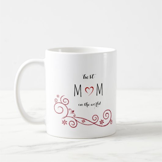 Mug Meilleure maman au monde personnalisée (Gauche)