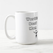 Mug Meilleure maman avec mère et fille (Gauche)