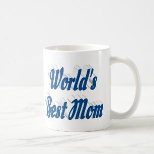 Mug Meilleure maman bleu bleu demi-texte