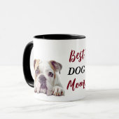 Mug Meilleure maman Bouledogue (Devant gauche)