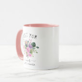 Mug Meilleure maman Burgundy Boho Co toujours à la mod (Devant gauche)