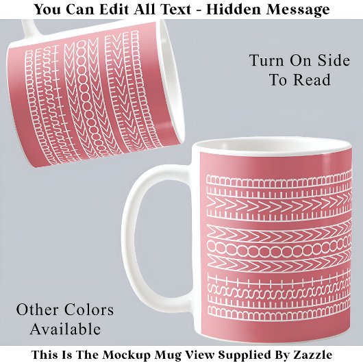 Mug Meilleure Maman Cachée Message 141WP Objet Décorat