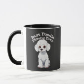 Mug Meilleure maman caniche, maman caniche (Gauche)