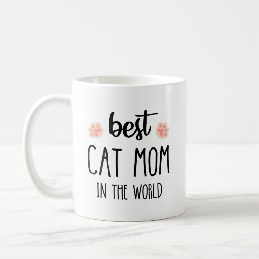 Mug Meilleure Maman Chat Au Monde | Cute pattes de cha (Gauche)