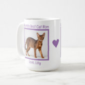 Mug Meilleure maman chatte du monde Personnaliser (Aby (Devant gauche)