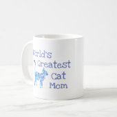 Mug Meilleure maman chatte du monde, photo et nom de c (Devant gauche)