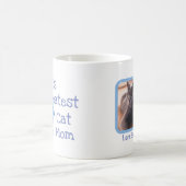 Mug Meilleure maman chatte du monde, photo et nom de c (Centre)