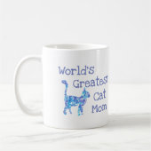 Mug Meilleure maman chatte du monde, photo et nom de c (Gauche)