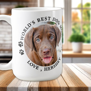 Mug Meilleure maman chien du monde Personnalisé 2 phot