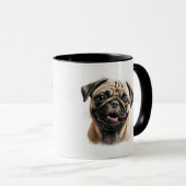 Mug Meilleure maman chien du monde Personnalisée Pet P (Devant droit)