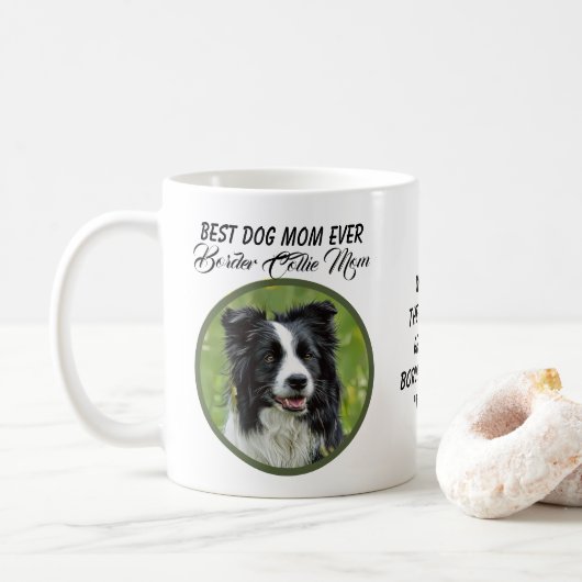 Mug Meilleure maman chien jamais frontière Collie mama (Avec donut)