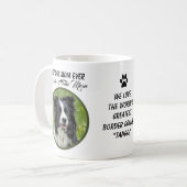 Mug Meilleure maman chien jamais frontière Collie mama (Devant gauche)