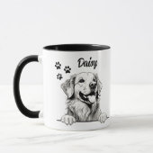 Mug Meilleure maman chien jamais Golden Retriever Pers (Gauche)