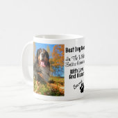 Mug Meilleure maman chien personnalisée 2 photo (Devant gauche)
