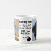 Mug Meilleure maman chien personnalisée 2 photo (Centre)
