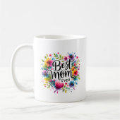 Mug Meilleure Maman Coeurs et Fleurs (Gauche)