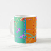 Mug "Meilleure maman" Coeurs Roses colorés (Devant gauche)