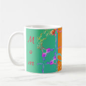 Mug "Meilleure maman" Coeurs Roses colorés (Gauche)