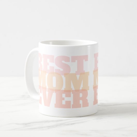 Mug Meilleure maman colorée jamais (Devant gauche)