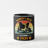 Mug Meilleure maman Corgi du monde drôle (Centre)