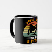 Mug Meilleure maman Corgi du monde drôle (Devant gauche)
