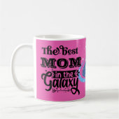 Mug Meilleure maman dans la galaxie mondiale trophée l (Gauche)