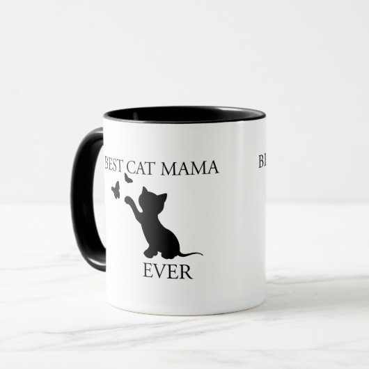 Mug Meilleure maman de chat (Devant gauche)