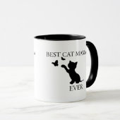 Mug Meilleure maman de chat (Devant droit)