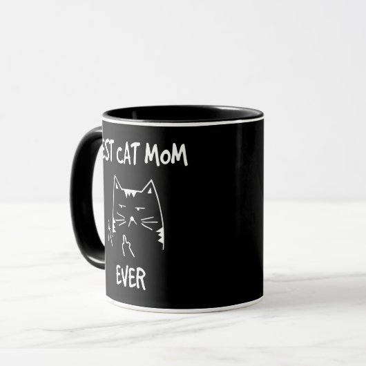 Mug Meilleure maman de chat (Devant gauche)
