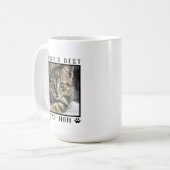 Mug Meilleure maman de chat avec la photo de votre cha (Devant gauche)