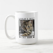 Mug Meilleure maman de chat avec la photo de votre cha (Gauche)