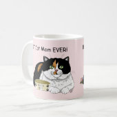 Mug Meilleure maman de chat Calico gâtée Fête des mère (Devant gauche)