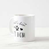 Mug Meilleure maman de chat du monde (Devant gauche)
