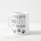 Mug Meilleure Maman de Chat du Monde (Devant gauche)
