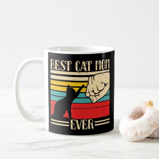 Mug Meilleure Maman de Chat du Monde (Avec donut)