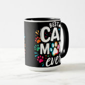 Mug Meilleure maman de chat jamais (Devant droit)