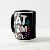 Mug Meilleure maman de chat jamais (Devant gauche)