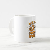 Mug Meilleure maman de chat jamais design de gravure v (Devant gauche)