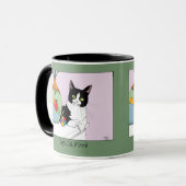 Mug Meilleure Maman de Chat Jolie Chat Smoking Mère Fê (Devant gauche)