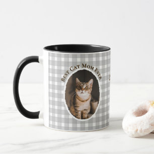 Mug Meilleure Maman de Chat Personnalisé Drôle Mignon 