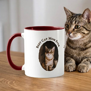 Mug Meilleure Maman de Chat Personnalisé Drôle Mignon
