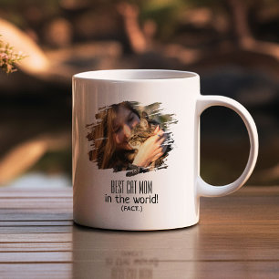 Mug Meilleure maman de chat photo moderne (Fait) Per
