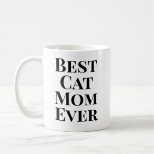 Mug Meilleure Maman de Chat Texte‑Only Chat