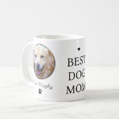 Mug Meilleure maman de chien 2 photo nom de l'animal p (Devant gauche)