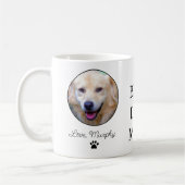 Mug Meilleure maman de chien 2 photo nom de l'animal p (Gauche)