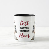 Mug Meilleure maman de chien Boston Terrier (Centre)