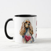 Mug Meilleure maman de chien Cocker Spaniel (Gauche)